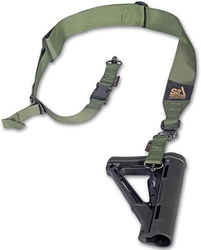 S2Delta - USA Made Premium 2 Point Rifle Sling, Fast Adjustment, Modular Attachment Connections, Comfortable 2" Wide Shoulder Strap in Saudi Arabia