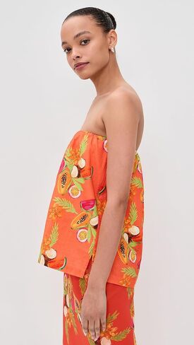 Bailey Rose Women's Papaya Strapless Top in Saudi Arabia