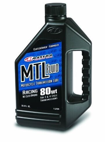 Maxima 41901 MTL-R 80WT Motorcycle Transmission/Clutch Fluid - 1 Liter Bottle by Maxima in Saudi Arabia