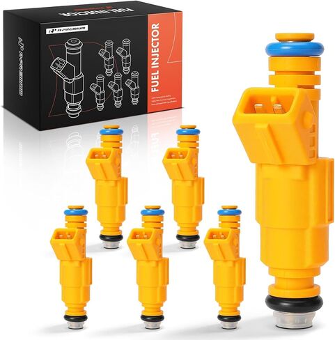 A-Premium Fuel Injectors Compatible with Ford F250 F350 E350 Super Duty 1999, E-350 Econoline (Club Wagon), Econoline Super Duty, 6.8L, Gas, Set of 10, Replace# F6VZ9F593AA in Saudi Arabia