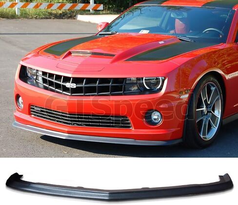 Compatible with/Replacement for ZL1 Style PU Front Bumper Lip Spoiler Black, Fits 2010 2011 2012 2013 Chevrolet Camaro V8 SS in Saudi Arabia
