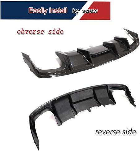 Rear Bumper Diffuser Fits for Audi S4 Sedan 2013 2014 2015 Carbon Fiber CF Lower Bumper Lip Spoiler Body Kit in Saudi Arabia
