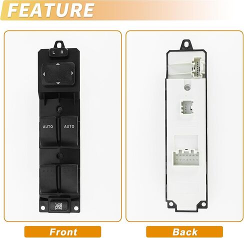 X AUTOHAUX الجبهة اليسرى سائق الجانب السلطة نافذة التبديل نافذة التحكم التبديل رقم GS3L66350 لمازدا 6 2009 2010 أسود in Saudi Arabia