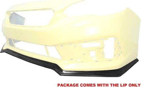 IKON MOTORSPORTS Front Bumper Lip, Compatible with 2020-2023 Subaru Impreza 4DR Sedan 5DR Hatchback, IKON 6 Style Unpainted Black PU Poly Urethane Air Dam Chin Spoiler Protector Splitter 1PC Body Kit in Saudi Arabia
