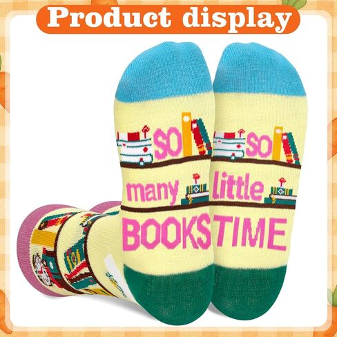 Book Lovers Gifts, Reading Socks for Women, Funny Socks for Book Lovers, Great Christmas, Reading Day Gift for Book Lover or Fun Everyday Wear in Kuwait