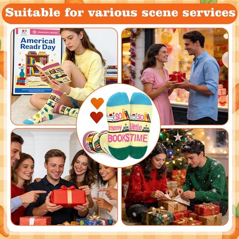 Book Lovers Gifts, Reading Socks for Women, Funny Socks for Book Lovers, Great Christmas, Reading Day Gift for Book Lover or Fun Everyday Wear in Kuwait