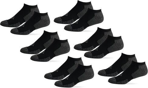 TRUEENERGY®: 6 Pack Men's Socks HIGH IMPACT LOW CUT CUSHION SOCK (Large, 10-14.5) in Saudi Arabia