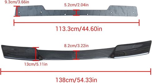 NINTE Rear Spoiler for 1997-2004 Chevrolet Corvette C5 All Models | ZR1 Extended Style ABS Carbon Fiber Style Painted Rear Trunk Lid Wing Spoiler in Saudi Arabia