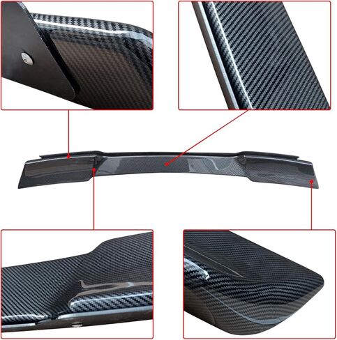 NINTE Rear Spoiler for 1997-2004 Chevrolet Corvette C5 All Models | ZR1 Extended Style ABS Carbon Fiber Style Painted Rear Trunk Lid Wing Spoiler in Saudi Arabia