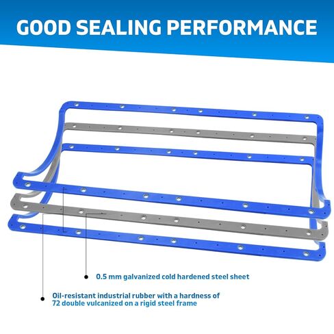 Oil Pan Gasket with Rigid Core Compatible with Moroso 27293 for Ford 7.3 Powerstroke 1994 to 2003 and International T444E Engines Oil Resistant Material Leak Free Design Easy Installation in Kuwait