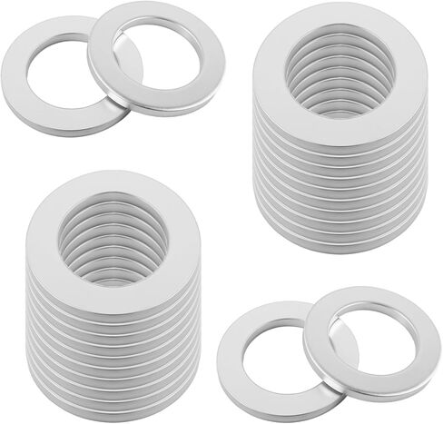 24PCS 14mm Car Oil Drain Plug Gasket Replacement OEM 94109-14000,Aluminum Car Oil Plug Crush Washer Compatible with Honda Acura,Sturdy Cars Oils Drain Plugs Washer Provides Sealing in Kuwait