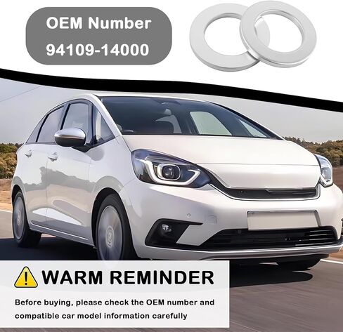 24PCS 14mm Car Oil Drain Plug Gasket Replacement OEM 94109-14000,Aluminum Car Oil Plug Crush Washer Compatible with Honda Acura,Sturdy Cars Oils Drain Plugs Washer Provides Sealing in Kuwait