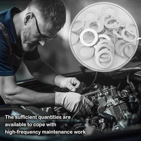 24PCS 14mm Car Oil Drain Plug Gasket Replacement OEM 94109-14000,Aluminum Car Oil Plug Crush Washer Compatible with Honda Acura,Sturdy Cars Oils Drain Plugs Washer Provides Sealing in Kuwait