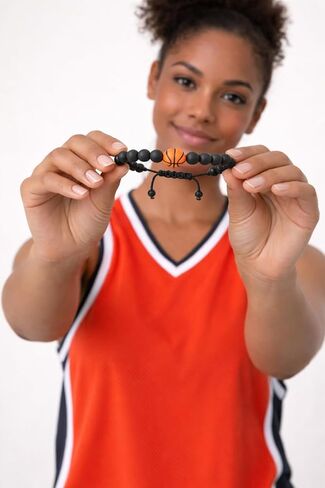 VIY Personal Card Basketball bracelet, Basketball gifts for senior night, Gifts for team, players, lover, mom, daughter, sister, friend, coach in Kuwait