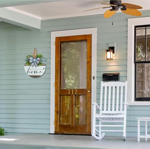 علامة ترحيب لإكليل الباب الأمامي، ديكور مزرعة ريفي حديث، أكاليل لديكور الشرفة الأمامية في الهواء الطلق، ديكورات منزلية ترحيبية، هدايا الترحيب بالمنزل الجديد لربيع وصيف الخريف وعطلات جميع الفصول in Kuwait