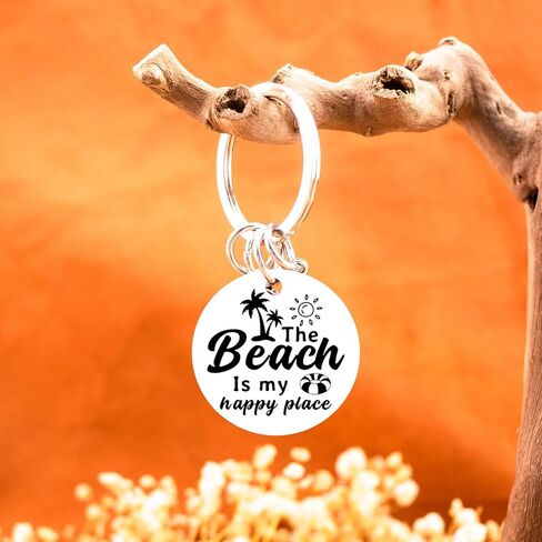 Beachy Stuff Beach Keychain Hawaii Keychain Beach Themed Gifts Palm Tree Keychains for Women Beach Lovers Gift Ideas Hawaii Themed Gifts Birthday Thanksgiving Easter in Kuwait