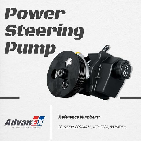 Power Steering Pump with Pulley Compatible with 2006-2011 Chevrolet Impala 2006/2007 Chevrolet Monte Carlo 3.5L/3.9L Replace 15267585 88964571 20-69989 in Saudi Arabia
