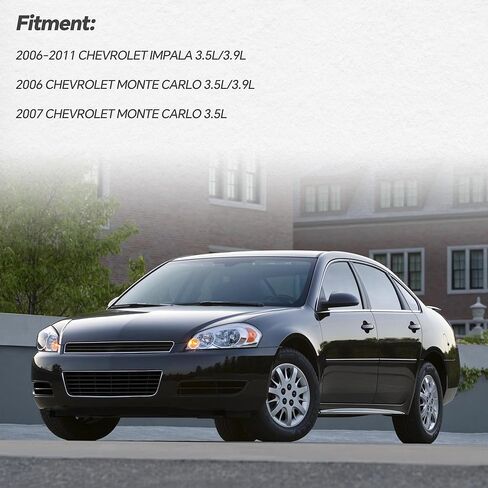 Power Steering Pump with Pulley Compatible with 2006-2011 Chevrolet Impala 2006/2007 Chevrolet Monte Carlo 3.5L/3.9L Replace 15267585 88964571 20-69989 in Saudi Arabia