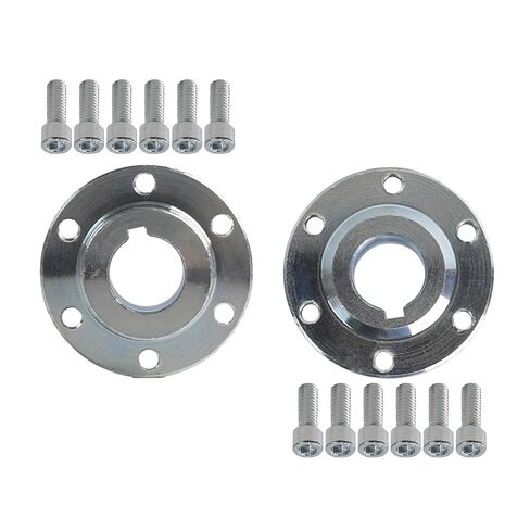 2pcs Go Kart Sprocket Hub, 20mm Bore, Hub Adapter for #35 Sprocket Hub Flange Adapter 6 Hole for Go Kart Mini Bike Dirft Trike DIY Go Cart Parts in Saudi Arabia