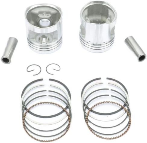 Motorcycle Piston Pin Clip Segment Set Engine Replacement Parts Compatible with CBT125 QJ125 CM125 CBT QJ CM 125 125cc 44mm 13mm in Kuwait