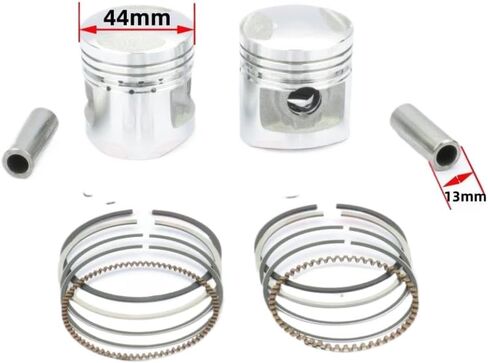 Motorcycle Piston Pin Clip Segment Set Engine Replacement Parts Compatible with CBT125 QJ125 CM125 CBT QJ CM 125 125cc 44mm 13mm in Kuwait