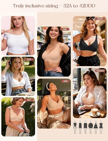 2026 Jelly Bras for Women No Underwire Upgrade Wireless Deep V Seamless Push Up Plunge Comfortable Bralettes in Saudi Arabia
