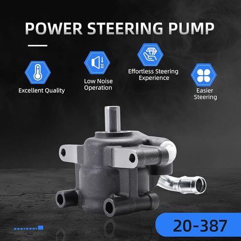 20-387 Power Steering Pump for Ford Flex/Taurus 2009-2012, for Lincoln MKS/MKT 2009-2012, 3.5L 3.7L V6, Power Assist Pump Replace# 20387, 96387, 5212-1926A-F, 52121926AF, 8A8Z-3A674-A in Saudi Arabia