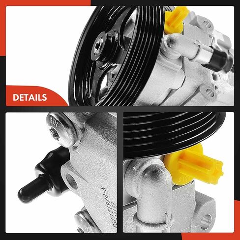 A-Premium Power Steering Pump with Pulley, Compatible with Jaguar XF 2009-2010, XK 2007-2009, XK8 2003-2006, XKR 2003-2009, Super V8 2005-2009, XJ8 & XJR & Vanden Plas 2004-2009, V8 4.2L Engine in Saudi Arabia