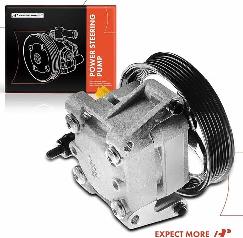 A-Premium Power Steering Pump with Pulley, Compatible with Jaguar XF 2009-2010, XK 2007-2009, XK8 2003-2006, XKR 2003-2009, Super V8 2005-2009, XJ8 & XJR & Vanden Plas 2004-2009, V8 4.2L Engine in Saudi Arabia