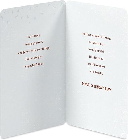 American Greetings Heartfelt Birthday Card for Dad from Us, Happy Birthday Dad Card (Make You Special) in Saudi Arabia