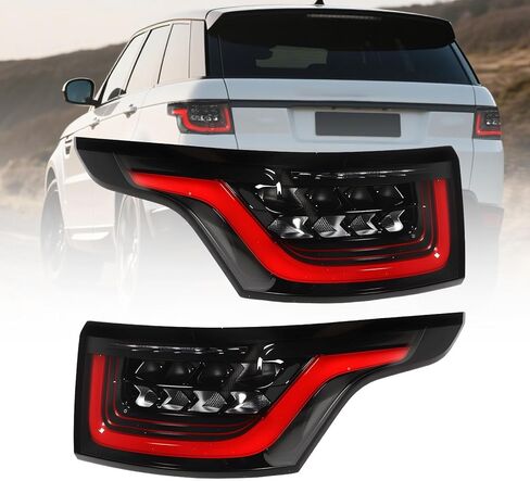 Pair Tail Lights Assembly w/Bulbs Compatible with Range Rover Sport 2014-2018 Rear Tail Lamp Taillight Left & Right Replace LR043974 LR043976 in Saudi Arabia