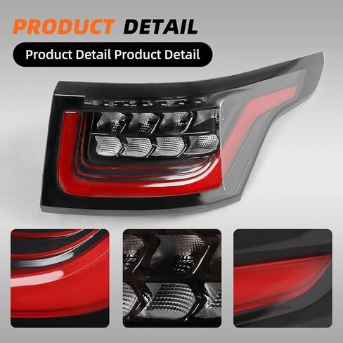 Pair Tail Lights Assembly w/Bulbs Compatible with Range Rover Sport 2014-2018 Rear Tail Lamp Taillight Left & Right Replace LR043974 LR043976 in Saudi Arabia