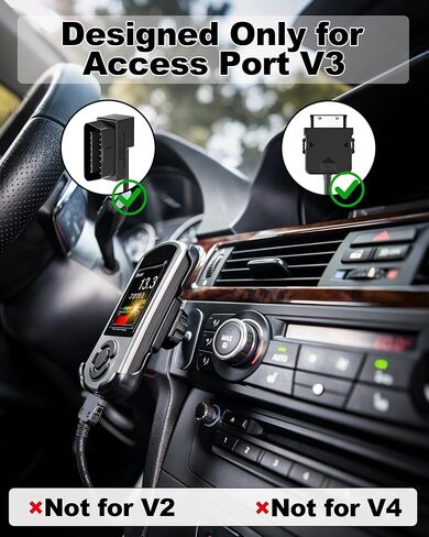OBD2 OBDII Cable Adapter for Access Port Compatible with Cord V3 Sub-aru Ford VW WRX STI Focus BMW Evo, OBDII Power Cable for All Cars That use V3 Accessports OBD2 Diagnostic Cable in Saudi Arabia