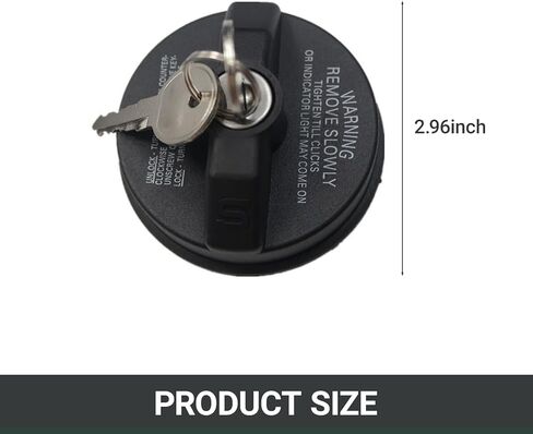 قفل خزان الوقود بغطاء الغاز مع غطاء قفل المفتاح متوافق مع 4Runner Silverado 1500 2500 3500 Nissan GMC Buick استبدال #10504 77300-47020 لخزان الوقود in Kuwait