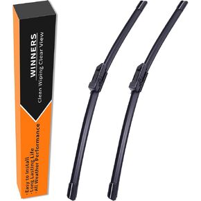 شفرات ممسحة الزجاج الأمامي لسيارة فورد رينجر 2024 2025 - مجموعة مساحات أمامية مقاس 25 بوصة + 17 بوصة مكونة من قطعتين، طقم استبدال شاحنة شفرة شعاع شديدة التحمل في جميع الأحوال الجوية in Kuwait