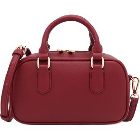 FashionPuzzle Mini PU Leather Satchel Purse Top Handle Crossbody Bag in Kuwait