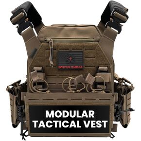 سترة تكتيكية معيارية - نايلون 1000D، إطلاق سريع، MOLLE، قابل للتعديل | تدريب الادسنس، وسترة اللياقة البدنية in Kuwait