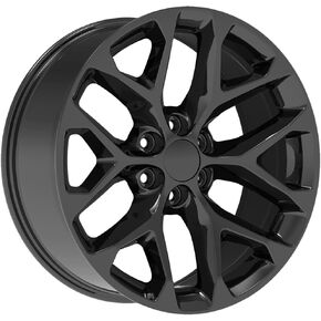 طبق الأصل 176 جيجابايت ندفة الثلج 20 × 9 6 × 5.5 "+24 ملم حافة عجلة سوداء لامعة 20 بوصة in Kuwait