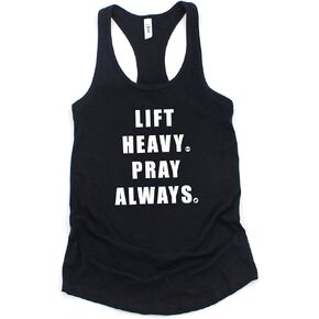 Lift Heavy Pray Often Christian Workout Tank Top for Women in Kuwait