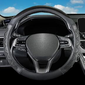 Car Steering Wheel Cover for Honda Accord CR-V Clarity HR-V Insight Odyssey Passport Pilot Civic Ridgeline City Fit Crosstour, Universal Standard Size 14.5-15 inch Black Car Wheel Protector in Kuwait