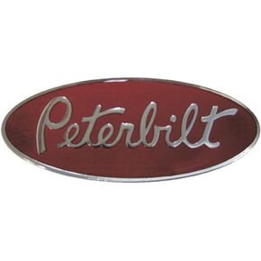 Peterbilt Semi Trucks 3 1/4 بوصة × 8 بوصة شعار غطاء محرك السيارة من مصنع OEM مع صواميل الضغط in Kuwait