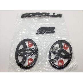 Genuine Toyota 2020 & Newer Corolla SE Sedan Gloss Black Emblem Overlays PT948-02201-02 in Kuwait