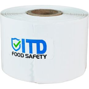 2" x 2" Premium Peel Adhesive - White Direct Thermal Food Safety Labels - 500 Labels/Roll LB-0903 (32 Rolls/Box, 1, Count) in Saudi Arabia