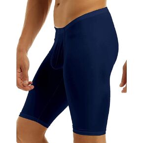 Men's Compression Base Layer Shorts Gym Workout Bodybuilding Yoga Swimming Capris Tights Pant in Kuwait