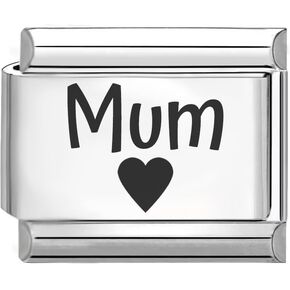 Engraved Italian Charm Fits All 9mm Bracelet Links in Saudi Arabia