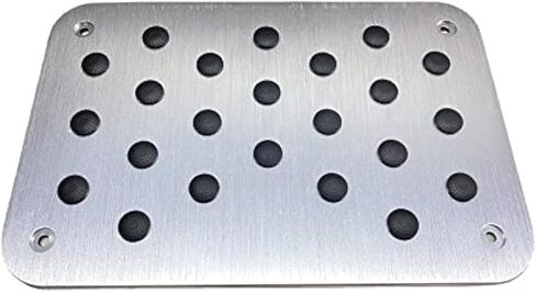 Universal Car Truck Floor Mat Aluminum Alloy Carpet Heel Pad Plate Foot Pedal Rest Footrest with Screw to Stop Heal Wear in Saudi Arabia