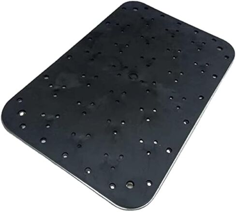 Universal Car Truck Floor Mat Aluminum Alloy Carpet Heel Pad Plate Foot Pedal Rest Footrest with Screw to Stop Heal Wear in Saudi Arabia