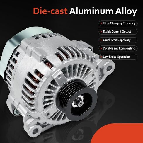 Alternator Replacement For 2006-2012 Kia Hyundai 3.3 3.8L V6,06-11 Azera,2007-2009 Santa Fe Sonata, 07-10 Entourage Veracruz,06-09 Sedona,2010-2011 Borrego,2007-2009 Kia Sorento,11191N,102211-3102 in Kuwait