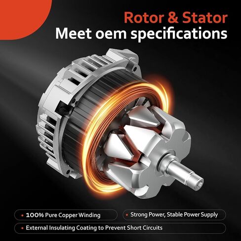 Alternator Replacement For 2006-2012 Kia Hyundai 3.3 3.8L V6,06-11 Azera,2007-2009 Santa Fe Sonata, 07-10 Entourage Veracruz,06-09 Sedona,2010-2011 Borrego,2007-2009 Kia Sorento,11191N,102211-3102 in Kuwait