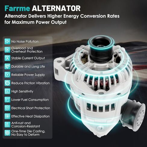 مولدات السيارة 13882N مناسبة لسلسلة BMW-E46 E36 320 325 330 525 530 X5 Z3 1997-2006 L6 2.2L 2.5L 2.8L 3.0L 120A مولدات بديلة للسيارات 12311432980، 12317501690، 12317501599, 13882 in Saudi Arabia
